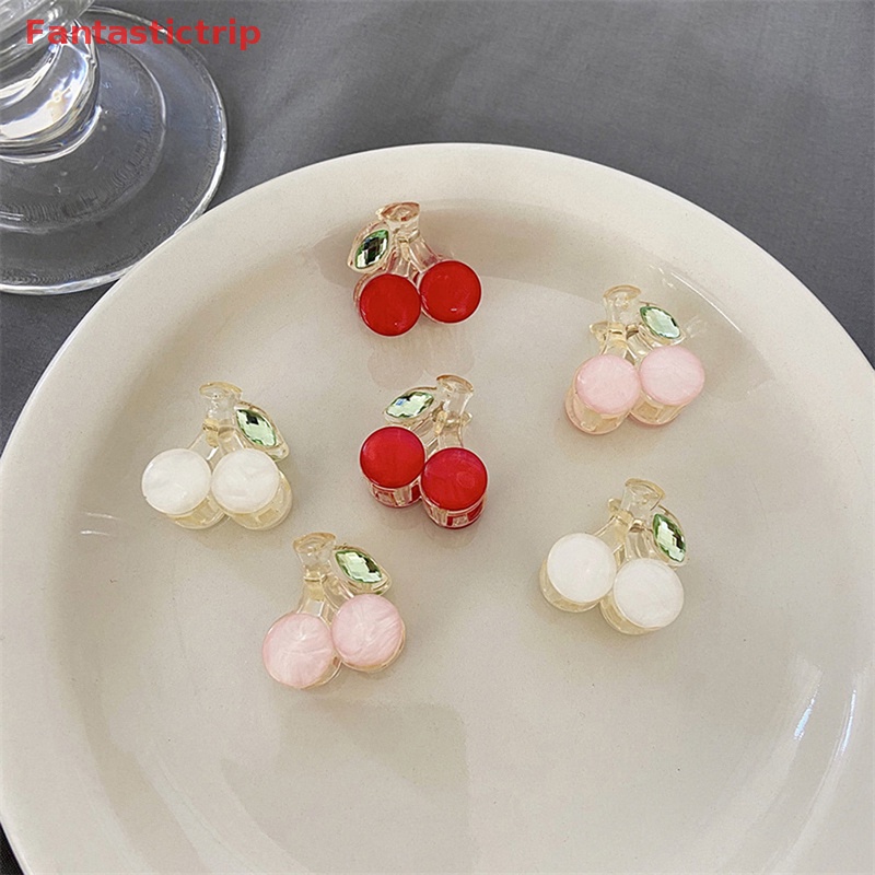 Kẹp Tóc Càng Cua Hình Quả Cherry Nhỏ Xinh Xắn Cho Bé Gái Rửa Mặt