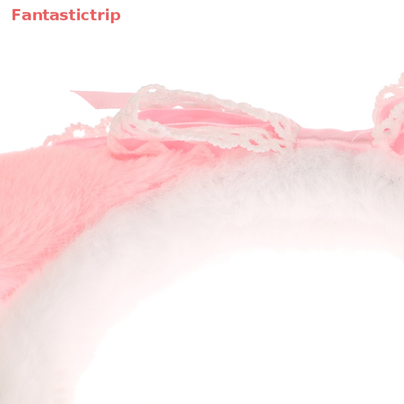 Băng Đô Cài Tóc Hình Tai Cún Hoạt Hình Bằng Lông Nhung Dễ Thương Xinh Xắn