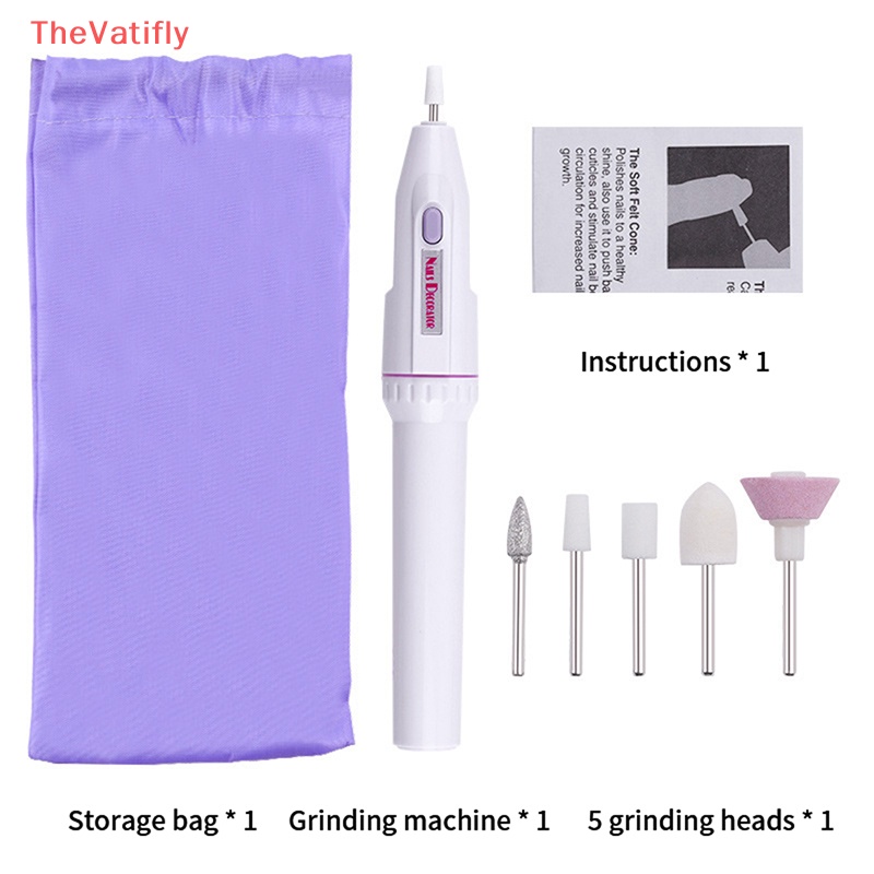 Bút Tẩy Da Chết Đánh Bóng Móng Tay Mini Di Động Tiện Dụng