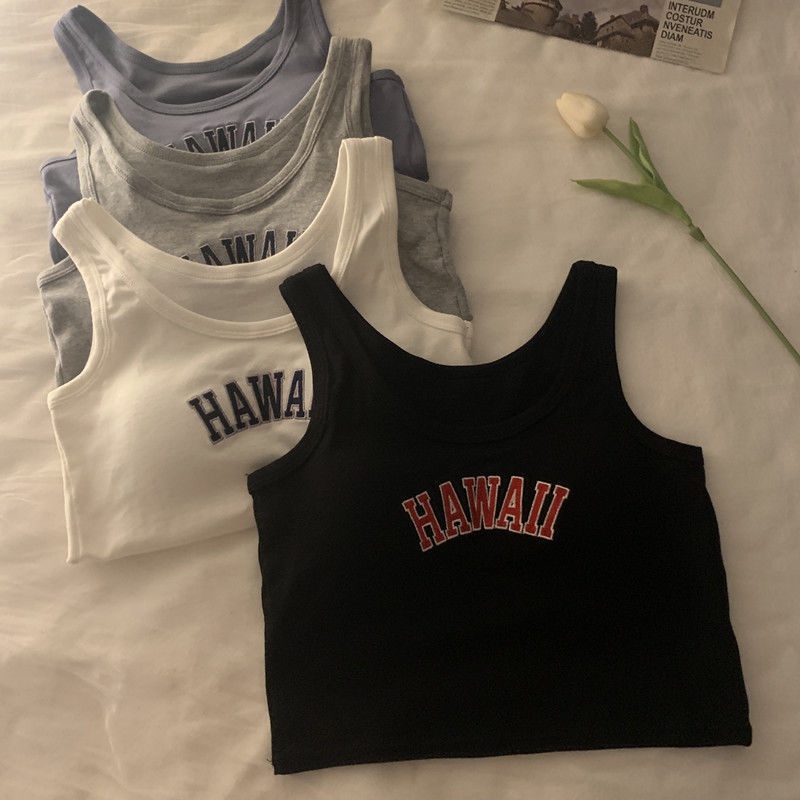 Áo Hai Dây Thể Thao Có Mút Đệm Ngực Thời Trang Mùa Hè Cho Nữ