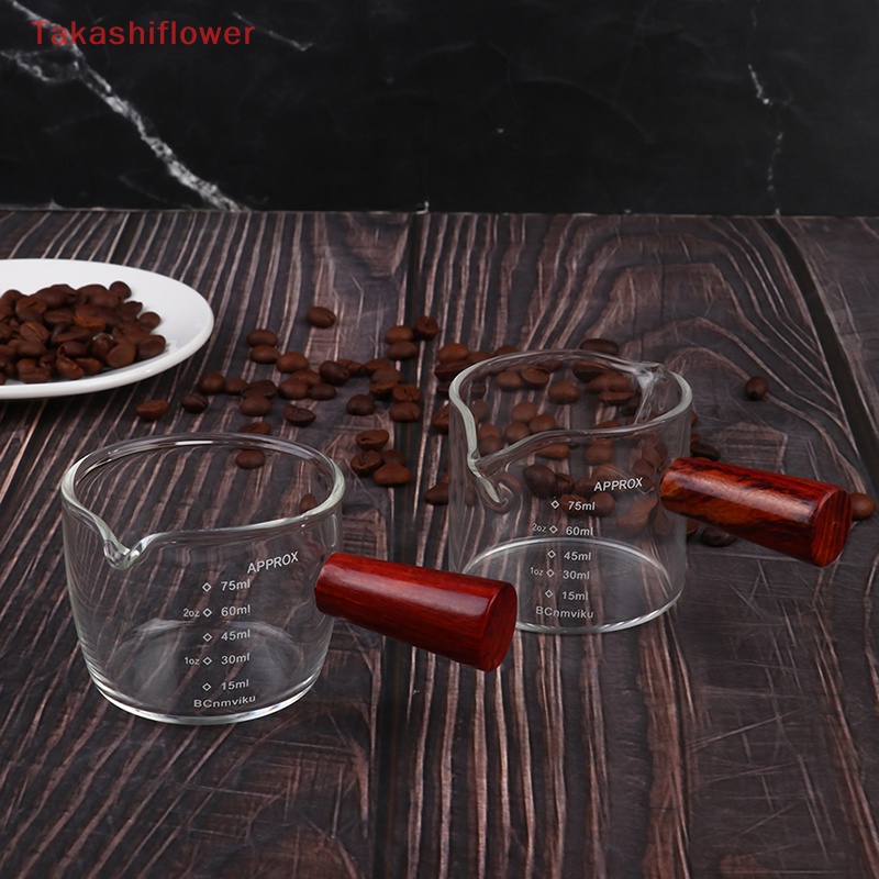 Cốc Uống Cà Phê Espresso Ounce Hai Đầu Có Tay Cầm Dung Tích 75ml