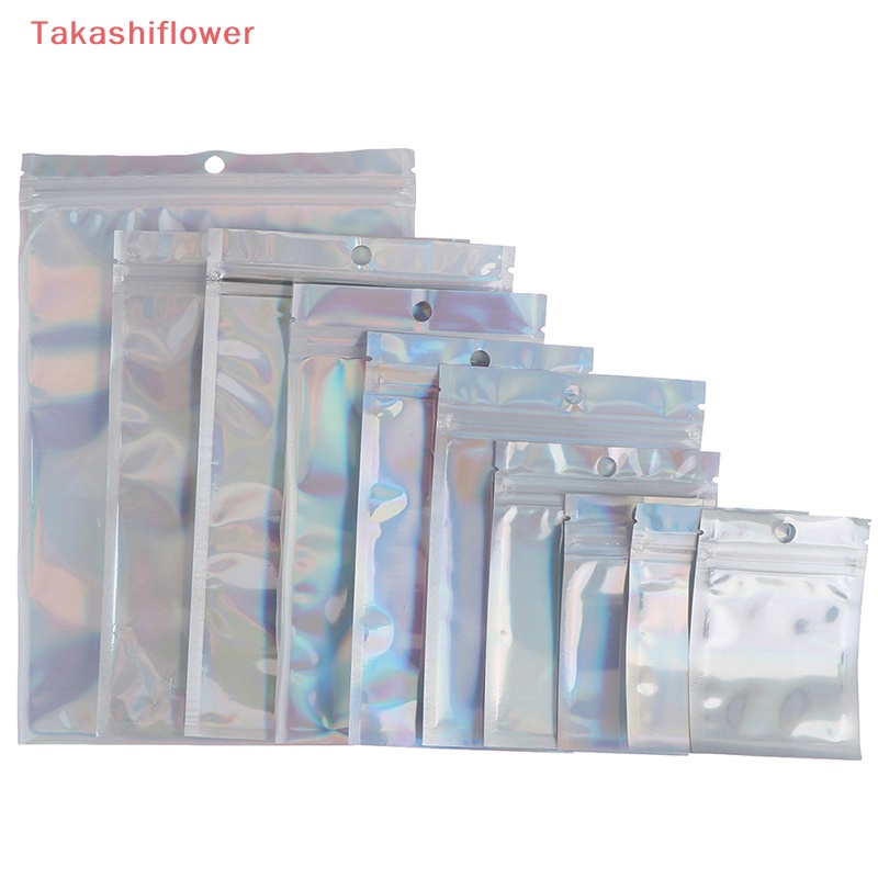Set 10 Túi Zip Lá Nhôm Trong Suốt Đựng Trang Sức Tiện Dụng
