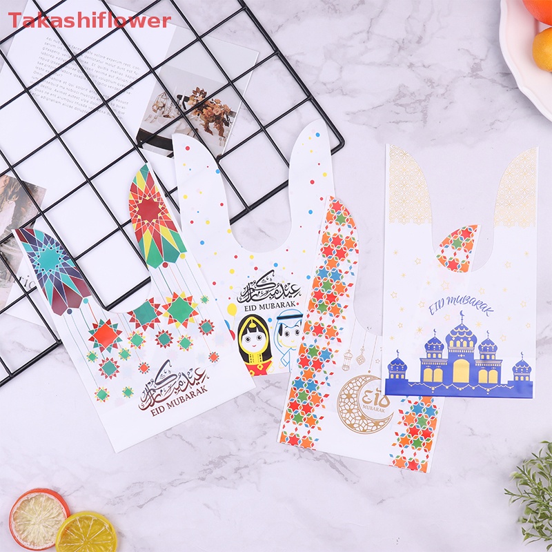 Set 50 Túi Đựng Kẹo Hình Tai Thỏ Phong Cách Hồi Giáo