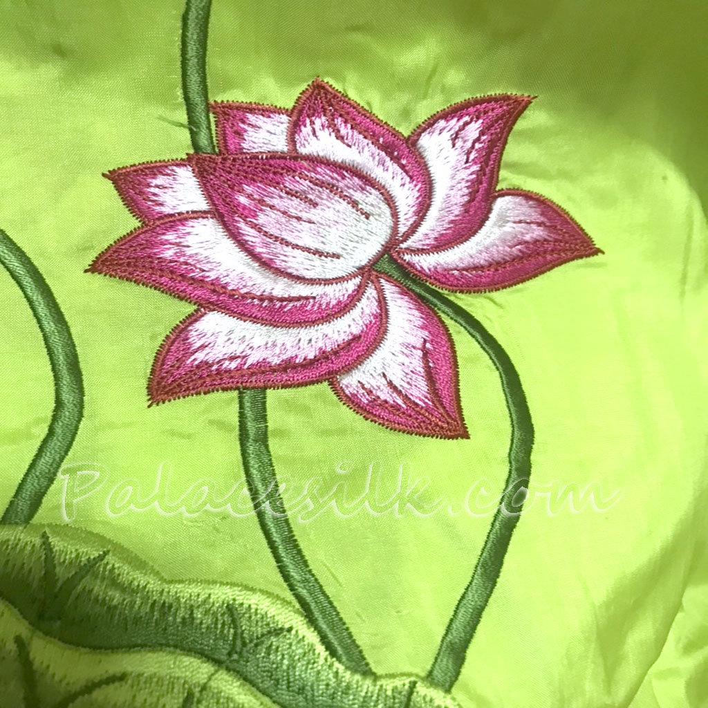 Khăn lụa tơ tằm Palacesilk thêu tay, 100% SILK, phong cách thanh lịch & sang trọng, mềm mượt