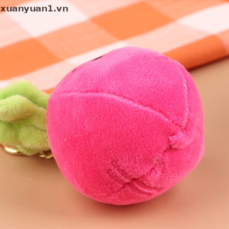 Móc Khóa Hình Củ Cà Rốt Nhồi Bông Đáng Yêu