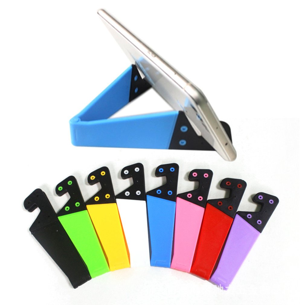 Universal Desktop Folding V-Shaped Mobile Phone Stand Colored Lazy Base Portable [Q/13]