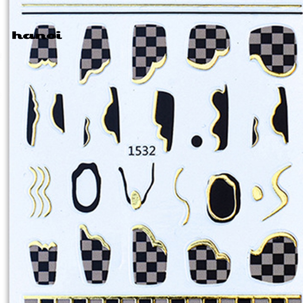 Miếng Dán Trang Trí Móng Tay Tạo Hiệu Ứng 3D Lấp Lánh