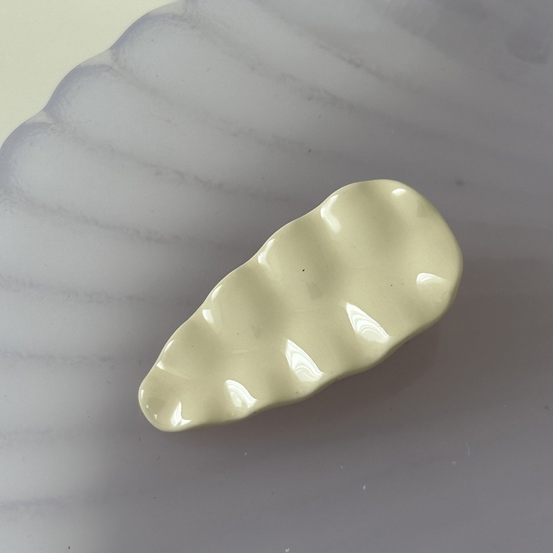 Kẹp Tóc Kim Loại Hình Bầu Dục Màu Kẹo Ngọt Phong Cách Mới Cho Nữ