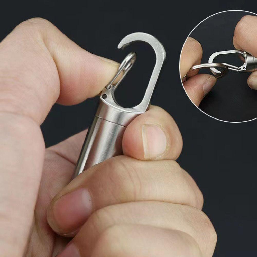 Bình Đựng Thuốc TAYLOR1 Bằng Hợp Kim Nhôm Có Móc Khóa Tiện Dụng