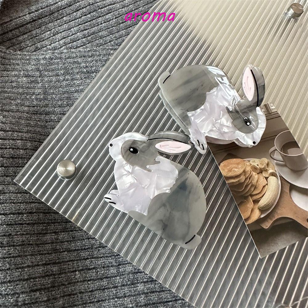 Kẹp Tóc Đuôi Ngựa Hình Thỏ / Cá Mập Phong Cách Vintage Cá Tính Dành Cho Nữ