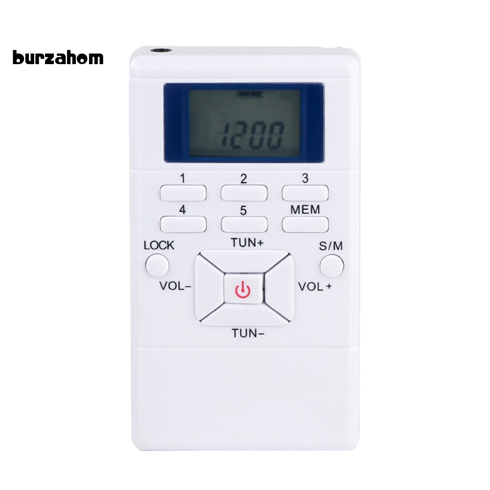 Radio FM Mini HRD-102 2 Kênh Kỹ Thuật Số Có Tai Nghe