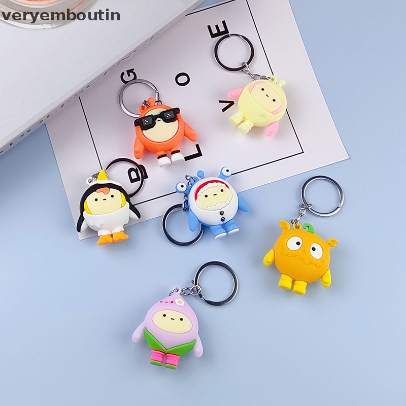 Móc Khóa Hình Búp Bê Hoạt Hình Bằng Silicon Dễ Thương