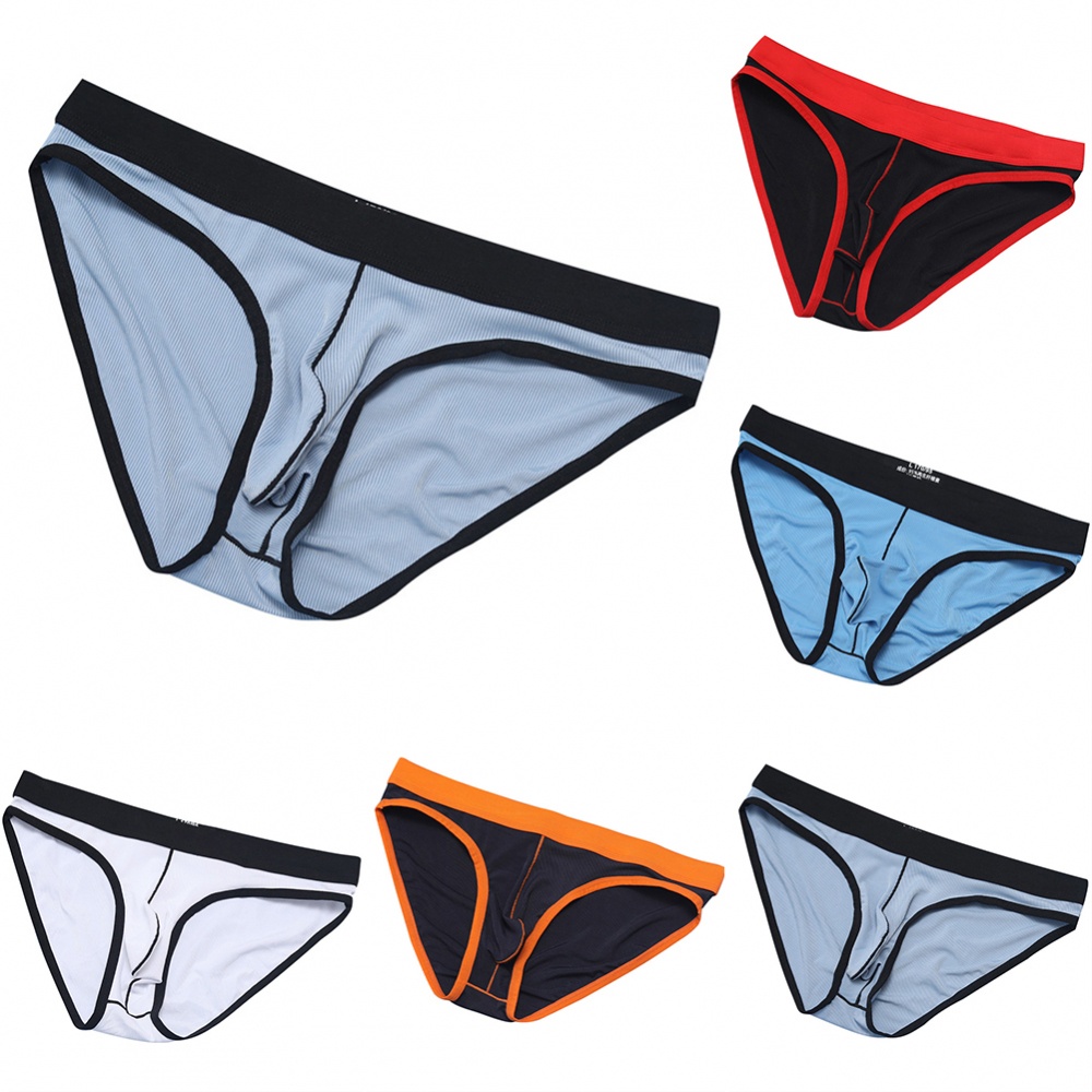 Quần Lót Nam Lưng Thấp Màu Xanh Navy Thoải Mái