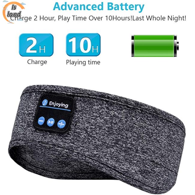 [IS] Băng Đô Tích Hợp Tai Nghe Bluetooth Không Dây Siêu Mềm Dùng Khi Chơi Thể Thao