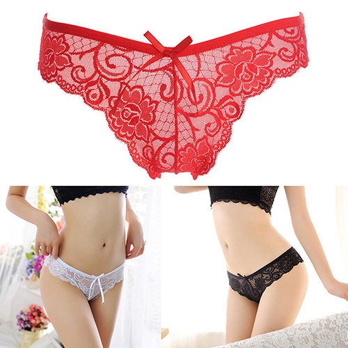 Quần Lót Lọt Khe Phối Ren Dễ Thương Quyến Rũ Dành Cho Nữ