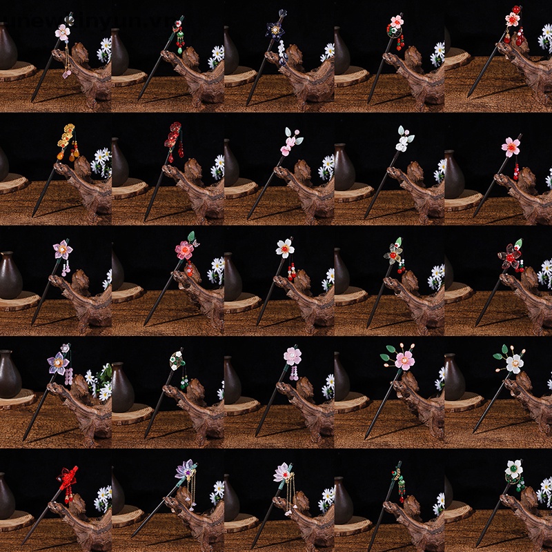 Trâm Cài Tóc Dáng Dài Phối Tua Rua Phong Cách Trung Hoa Cổ Điển Cho Nữ