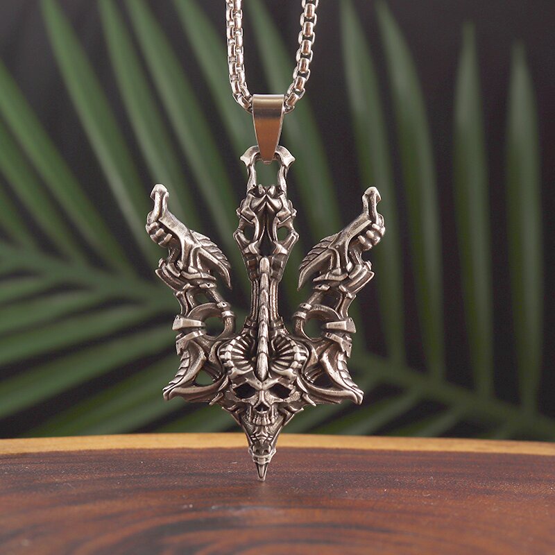 Vòng cổ Mặt Thanh Kiếm Ma Thuật Phong Cách Hip Hop Gothic Thời Trang Halloween Cho Nam Và Nữ