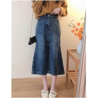 Chân váy jean đuôi cá bigsize 45-85kg