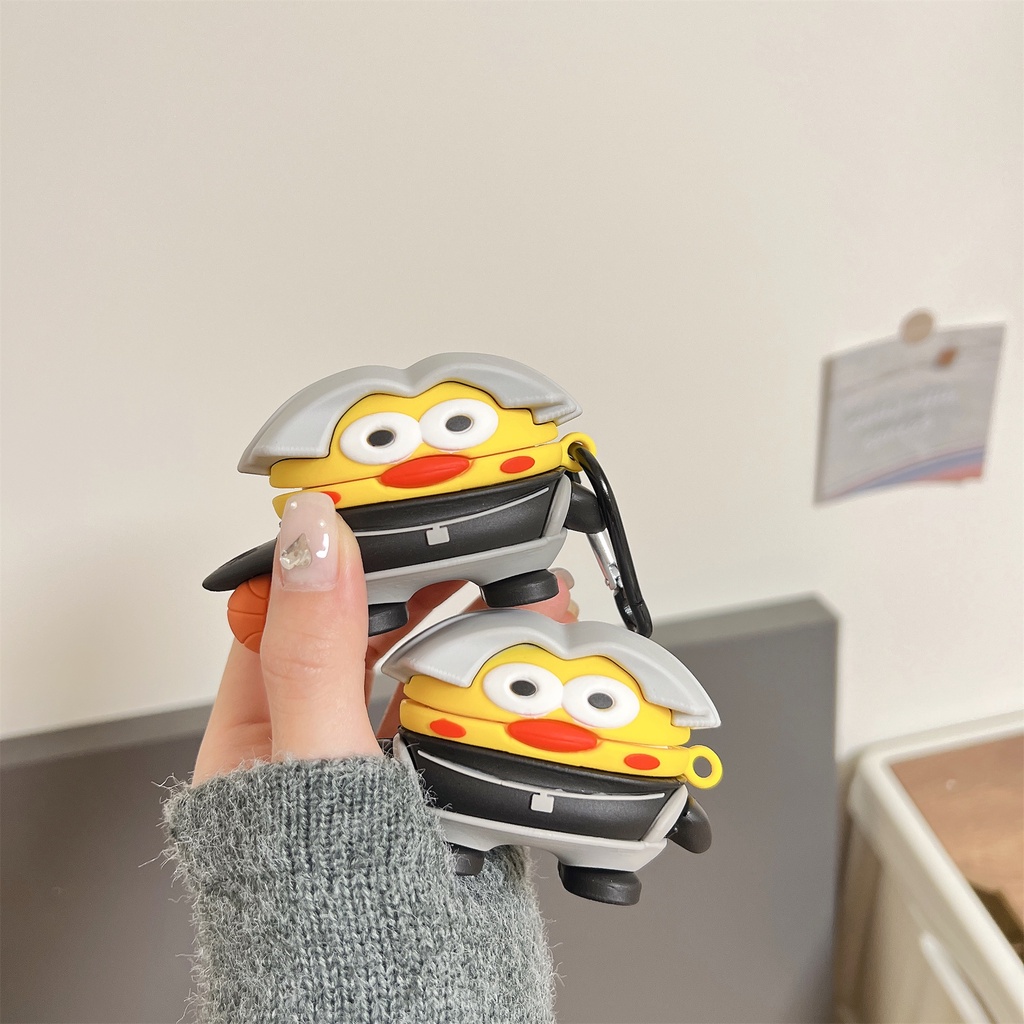 Vỏ Bảo Vệ Hộp Sạc Tai Nghe Không Dây bluetooth Baseus wm01 wm02 M2 W04 W04PRO W04 + W04PRO + E3 Bằng Silicon Mềm Hình Gà 3D