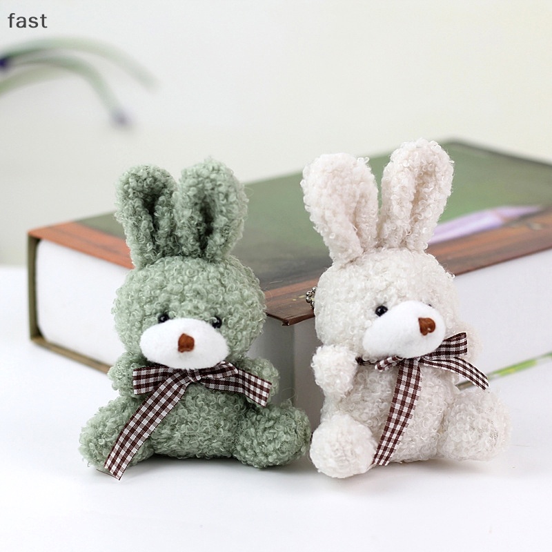 11Cm Dễ Thương Thỏ Bow Sang Trọng Nhồi Bông Búp Bê Tie Bunny Mềm Gối Đồ Chơi Sang Trọng Kid Món Quà [may]