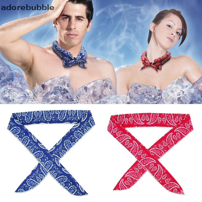 Khăn Choàng Cổ Bandana Làm Mát Mùa Hè Mát Mẻ Buộc Đầu Đeo Cổ Tay Tươi Mới AFD