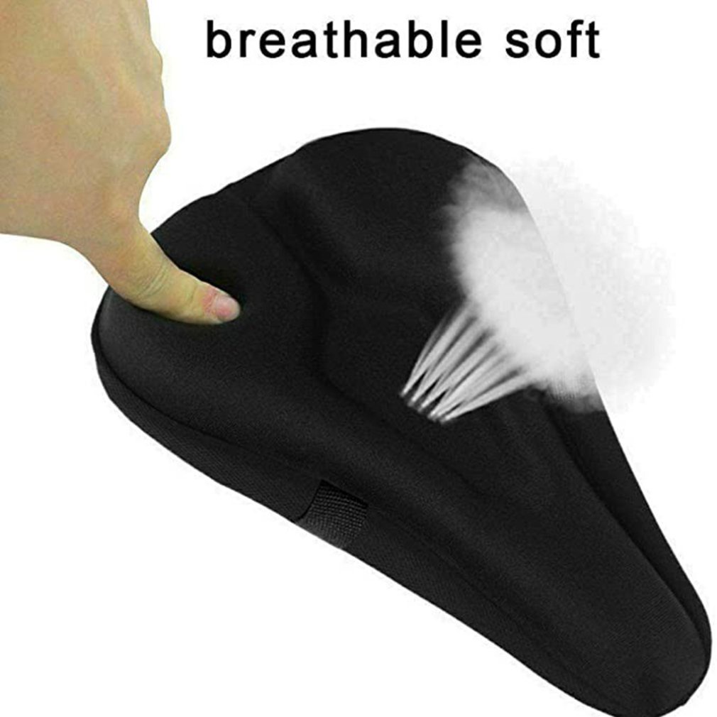 Mountain Bike Seat Cushion Silicone Saddle Bag Riding Equipment Bicycle Saddles [Q/2]