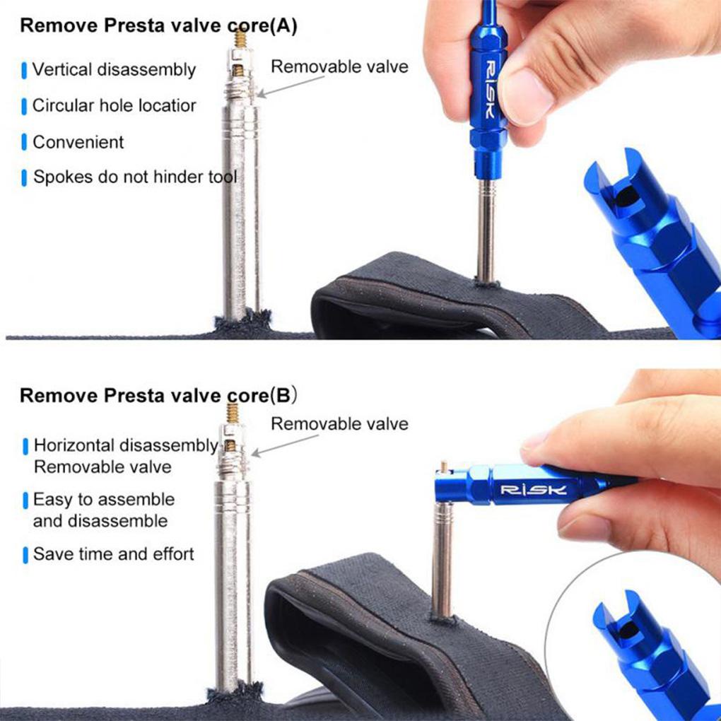 Dụng Cụ Cờ Lê Sửa Chữa Van Lốp Xe Đạp Leo Núi Bằng Hợp Kim Đa Năng Chuyên Nghiệp