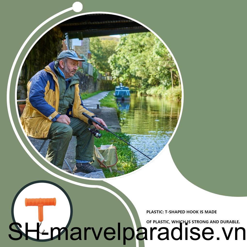 Set 5 Móc Câu Cá Hình Chữ T Linh Hoạt Chống Mài Mòn Chống Thấm Nước