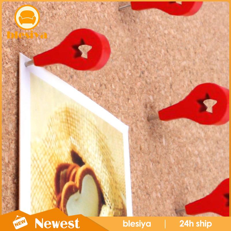 [Blesiya] Set 30 Nút Bần Nhấn Tay Cái Làm Thủ Công Gắn Tường Độc Đáo