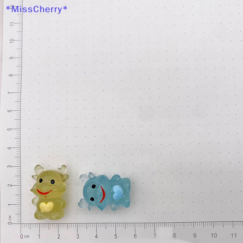 Set 2 Mô Hình Rồng Phát Quang Mini Bằng Nhựa Resin Trang Trí Sân Vườn / Nhà Cửa Mới