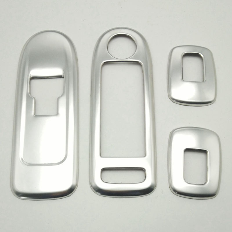 Khung Dán Bảng Công Tắc Điều Khiển Cửa Sổ Màu Bạc Cho Citroen C5 for Peugeot 508