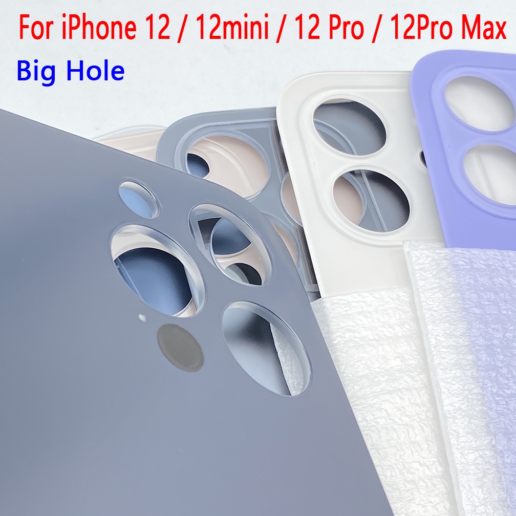 Nắp Đậy Pin Điện Thoại Mặt Sau Bằng Kính Thay Thế Chuyên Dụng Cho iPhone 12 12 Mini Pro Max