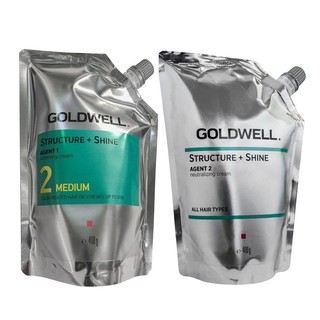 Cặp thuốc duỗi uốn cao cấp Goldwell Structure + Shine 400mlx2