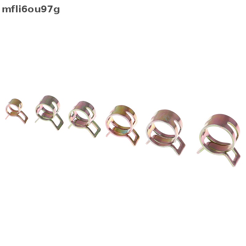 {mfli6ou97g} 10pcs 6-15mm mùa xuân Clip chân không nhiên liệu dầu Ống dòng Air Tube Band kẹp 6 kích cỡ mới