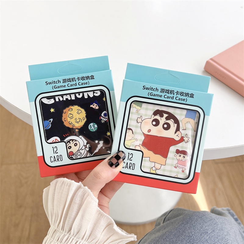Ốp Bảo Vệ Máy Chơi Game Switch 12 Ngăn Họa Tiết Hoạt Hình Dễ Thương