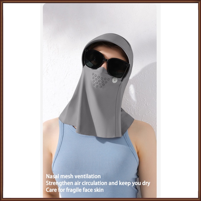 Nón Chống Nắng Kèm Tấm Che Mặt Và Cổ Chống Tia Uv Thời Trang Mùa Hè Cho Nữ