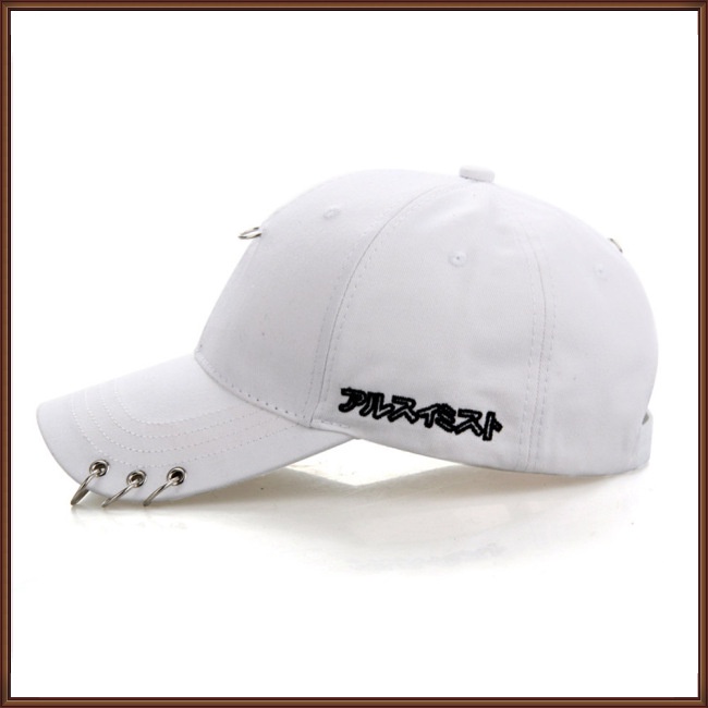 Mũ Lưỡi Trai Chống Nắng Phối Khoen Sắt Thời Trang Xuân Hè Cho Nam Và Nữ