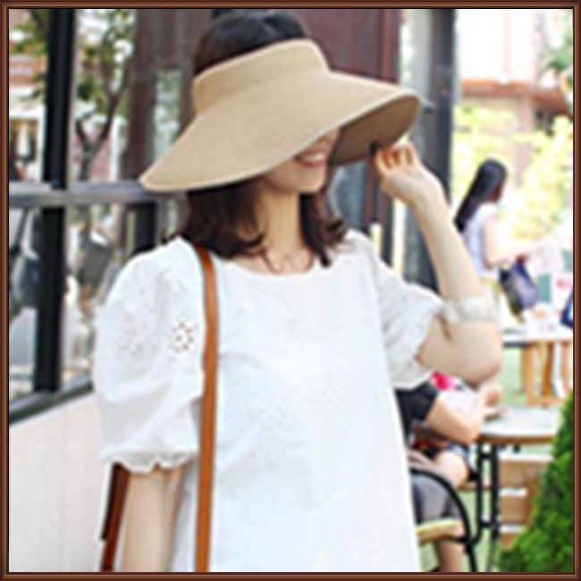 Nón Cối Rộng Vành Chống Tia Uv Thiết Kế Thoáng Khí Thời Trang Đi Biển Mùa Hè Cho Nữ