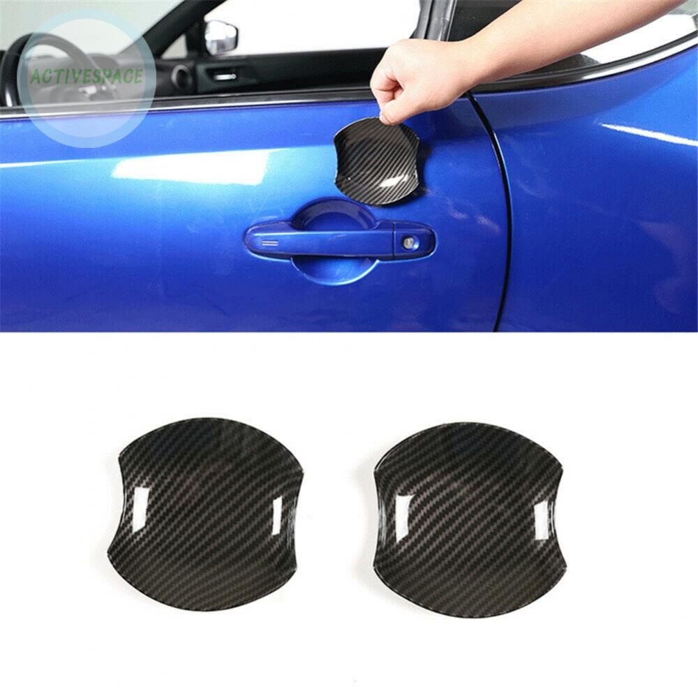 2 PCS Carbon Fiber ABS Door Handle Bowl Trim For Toyota 86 For Scion FR-S【TOYOTA】
