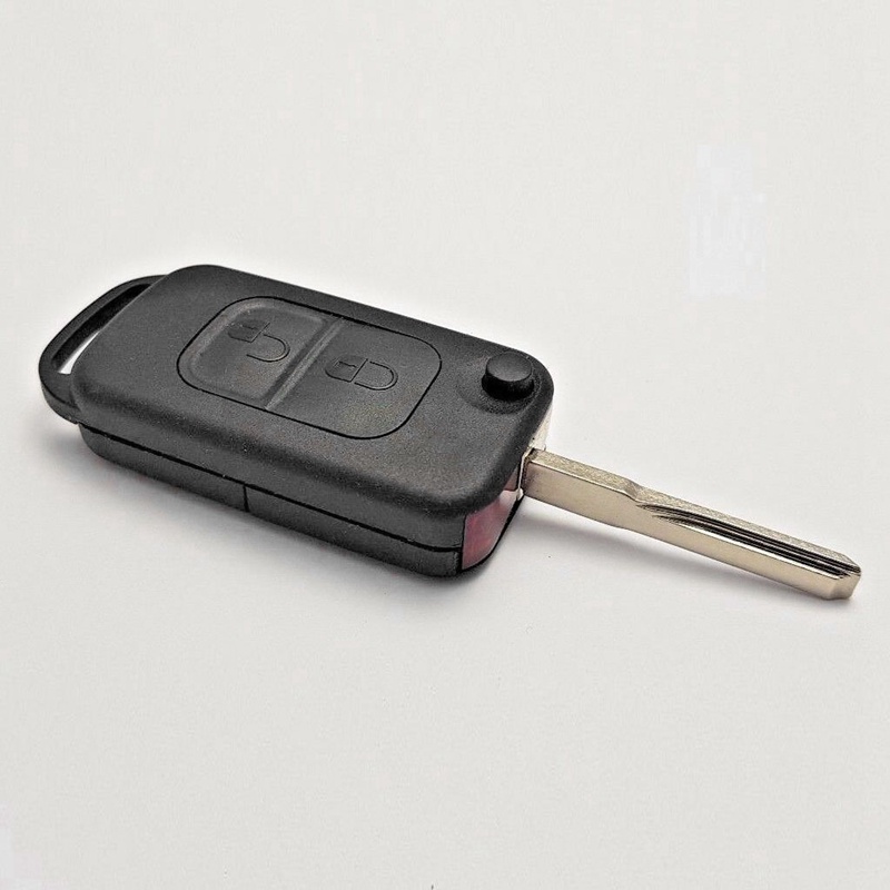 Hộp đựng chìa khóa từ xa lật 2 nút HU64 Blade FOB cho xe Mercedes Benz A C E S W168 W202