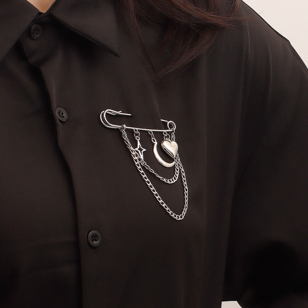 Ghim CàI ÁO HìNh Chữ ThậP / Ngôi Sao ĐíNh Đá ThờI Trang Cho Nam