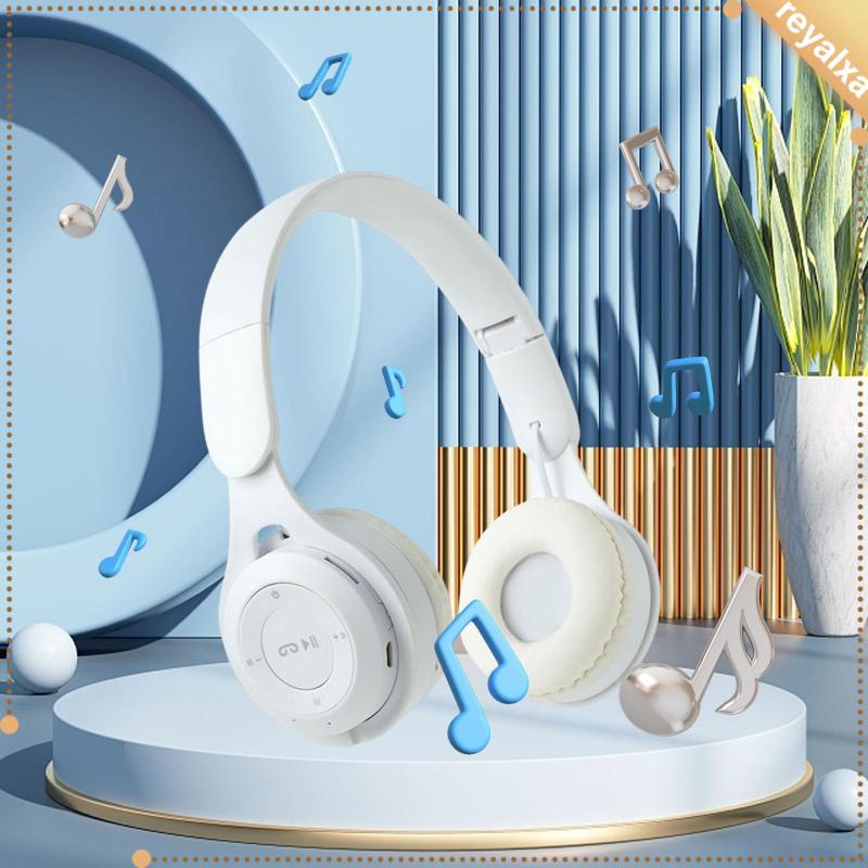 [Reyalxa] Tai Nghe Chụp Tai Âm Thanh Nổi Rảnh Tay Trọng Lượng Nhẹ Có Thể Gập Lại Cho Trò Chơi Thể Thao Gym