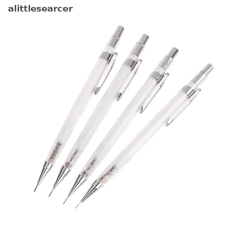 Bút Chì Bấm Tự Động Ngòi 0.3 0.5 0.7 0.9mm Màu Trong Suốt