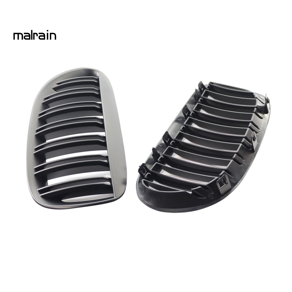 Set 2 Lưới Tản Nhiệt Màu Đen Nhám Thay Thế Cho Xe Hơi 51137077931 51137008916 51137077932 Phụ Kiện Chuyên Dụng Dành Cho BMW E63 03-10
