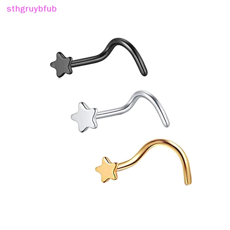Khuyên Mũi Cong Bằng Thép Phẫu Thuật 316L