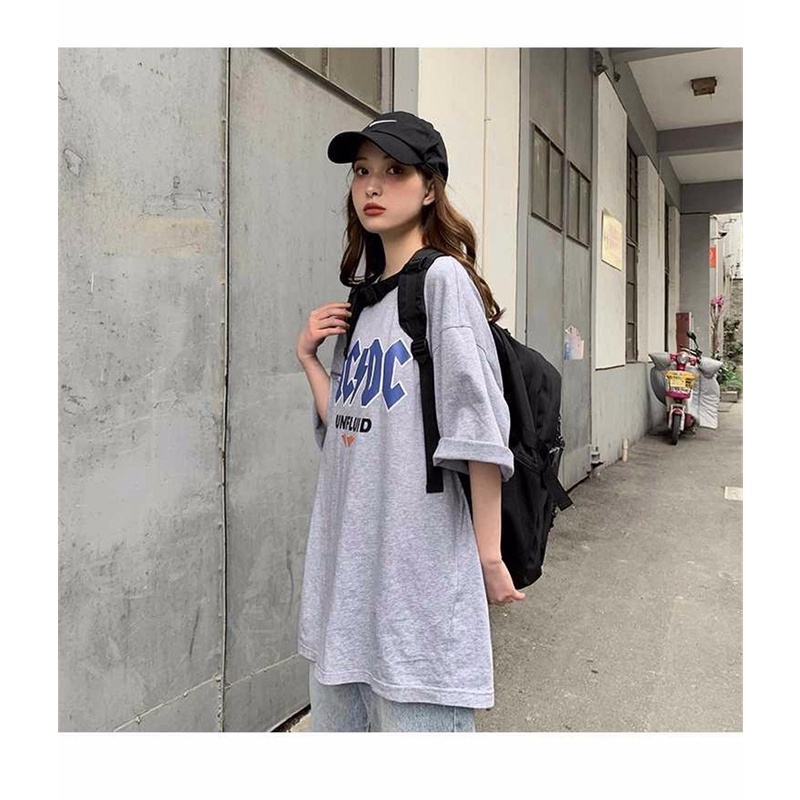 Áo Thun Nữ Ngắn Tay In Chữ Phong Cách Hàn Quốc Mới