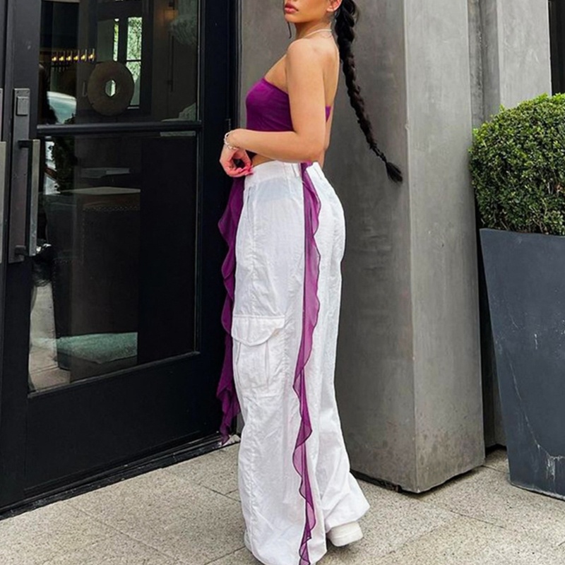 Áo Không Tay Cổ Chữ V Hở Lưng Y2K Màu Trơn Gợi Cảm Cho Nữ