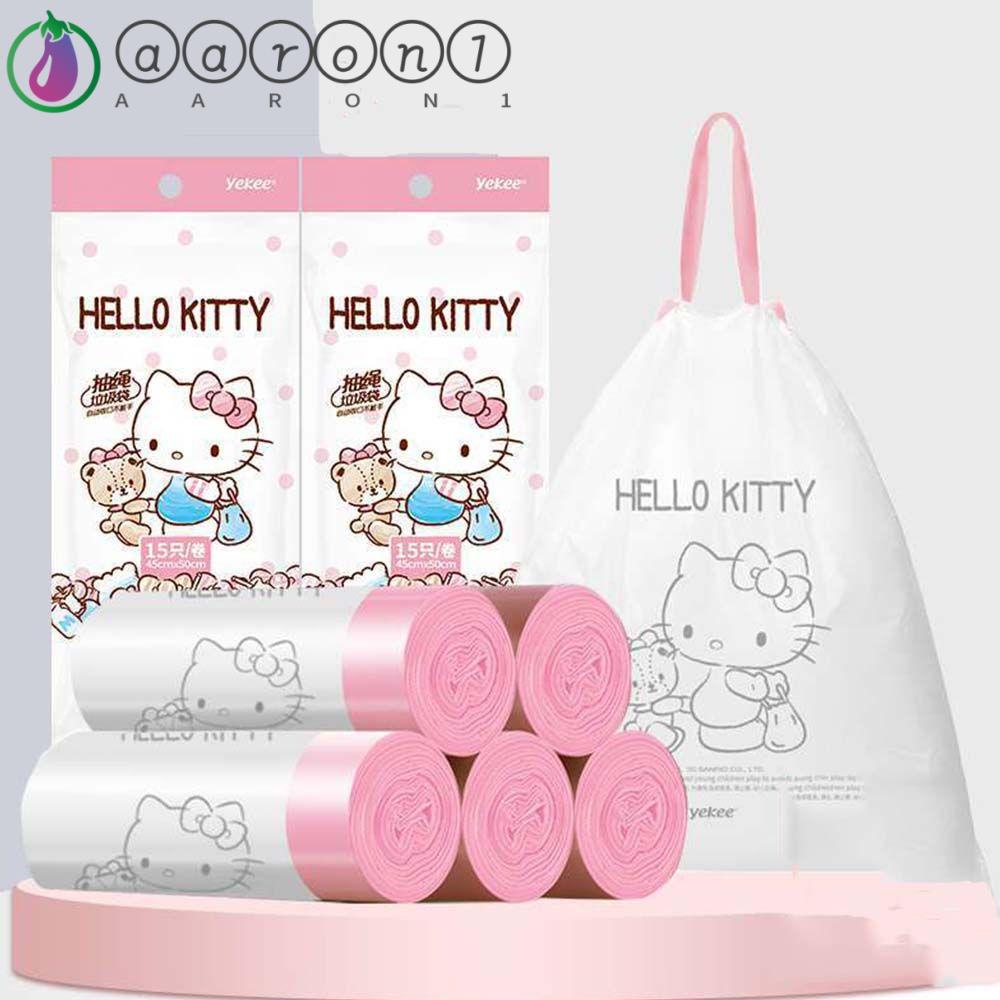 1 Túi Nhựa Đựng Rác Họa Tiết Mèo Kitty Dễ Thương