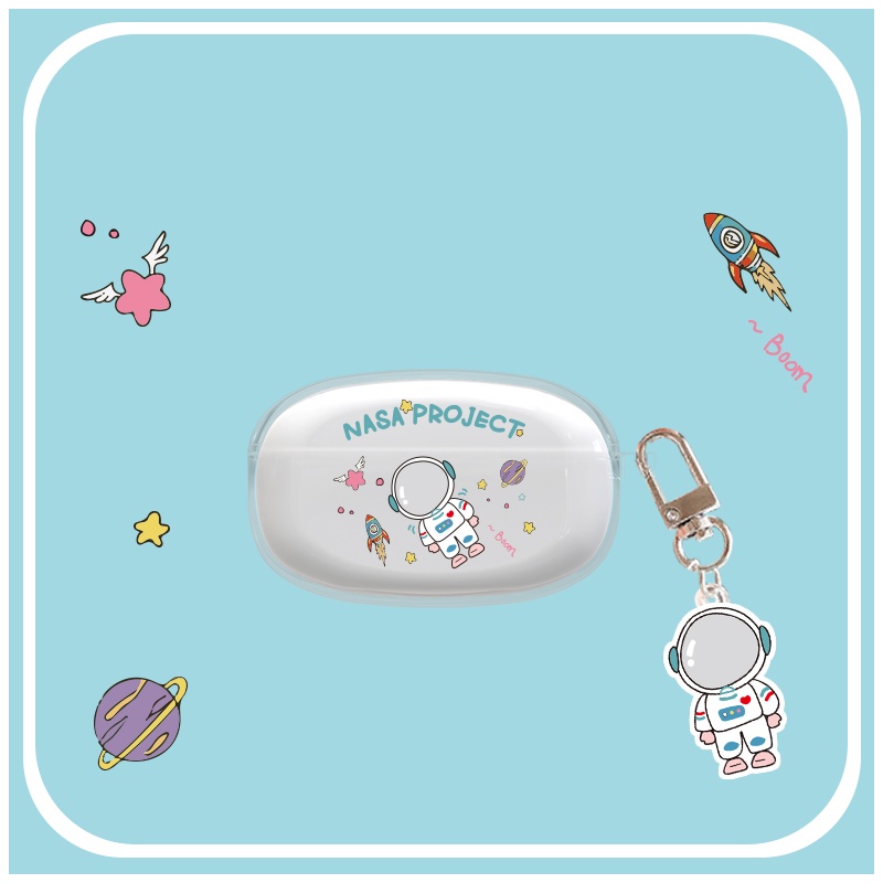 Vỏ Bảo Vệ Hộp Sạc Tai Nghe Bluetooth Không Dây IKF Venus Bằng TPU Mềm Trong Suốt Đơn Giản