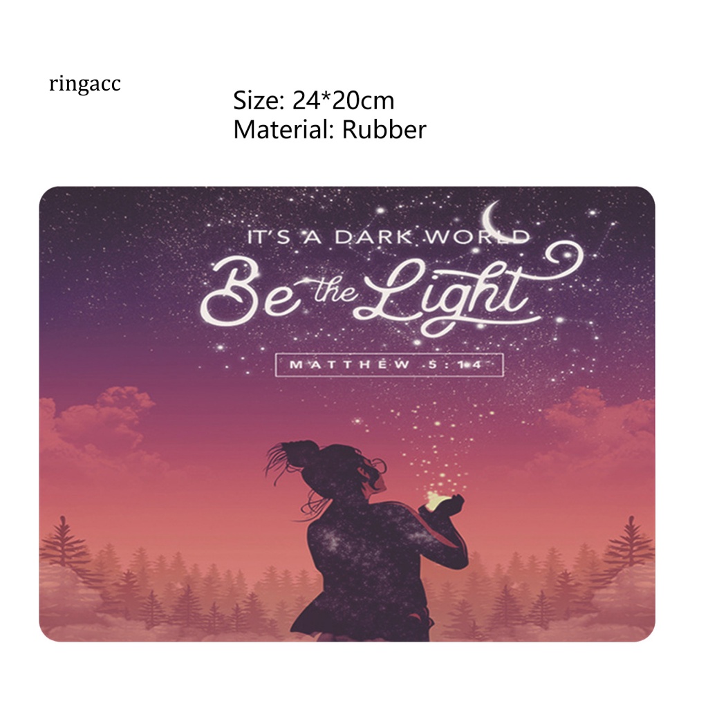 Tấm Lót Chuột RGA Mềm Chống Trượt Bề Mặt Mịn Họa Tiết Bầu Trời Sao Dành Cho Game Thủ